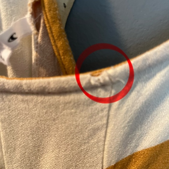 O'Neill Cream and Gold Bathing Suit Cover up - Picture 3 of 4